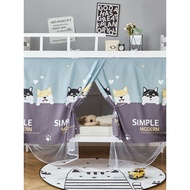 Mosquito Net Blackout Curtain Integrated Student Dormitory Female 0.9m Bed Mantle Upper Lower Bunk 1