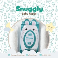 Snuggly Baby wipes 80 sheets powder scent