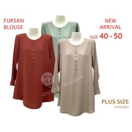 .G'LADYS Pleated Sleeves Fursan Blouse (size 40-50) 8677