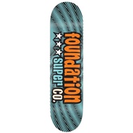 Foundation 3 Star Orange 7.88" x 31.38" Skateboard Deck (7680525)