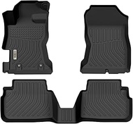 orealtrend Black Floor Mats Liners Replacement for Subaru Crosstrek / XV 2018 2019 2020 2021 Heavy Duty All Weather Guard Front and Rear Car Carpet-Custom Fit-Tough/Durable/Odorless