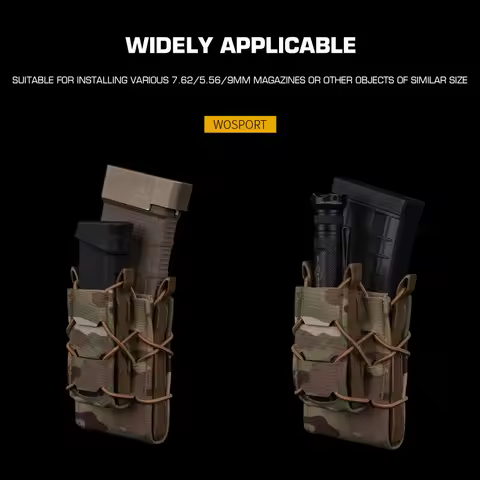 POSEIDON DEFENSE Tiger V2 Magazine Pouch Combo Set Molle Mag Carrier 9mm .40S&W .45ACP .357 AR M4 5.