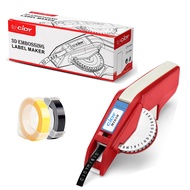 (With 2 Free Rolls)Cidy 1610 Manual Label Printer for 6/9mm 3D Embossed Tapes Replacement for Dymo O