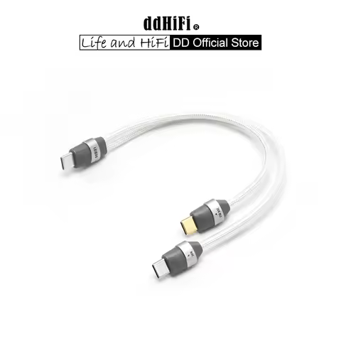 DD ddHiFi TC05M3 2-in-1 USB-C OTG & Charging Cable, 10W Power Input for DAC/Amp, Solve Battery Anxie