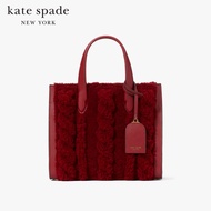 KATE SPADE NEW YORK MANHATTAN CABLE KNIT SHEARLING SMALL TOTE KE204 กระเป๋าถือ