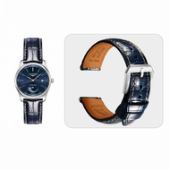 Maikes | สายหนังสำหรับนาฬิกา Longines Conquest 先行者 สีฟ้าเขียวของผู้ชาย