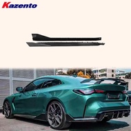For BMW M3 G80 G81 M4 G82 G83 20-24 Carbon MP Style Side Skirts Extensions Pair