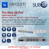 Ubiquiti USW-Pro-Max-48-PoE (16) 2.5 GbE (32) GbE POE+ / POE++ (4) 10G SFP+ Layer 3 Etherlighting™