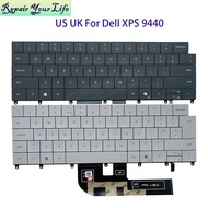 UK GB US English Keyboard Backlight For Dell XPS 14 9440 P184G 0P66PH P66PH 0DFRF5 Laptop Backlit Li