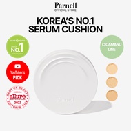 [PARNELL] Cicamanu Serum Cushion SPF45 PA++, 0.52 Oz, 15g, Moisturizing Foundation for Soothing, Cov