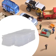 [Freneci] 50Pcs PVC Transparent Box 1/64 Car Toy Display Showcase 30x40x82mm Display Case