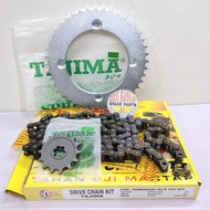 Chain package KLX 150 Gear Chain set 428H-122L 44T 14T Limited Rare Items Classic Motorcycle Spare P