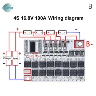 XUNYU3 3S 4S 5S BMS 12V 16.8V 21V 3.7V 100A Li-ion lmo ternary lithium pin bảo vệ bảng mạch Li-Polym
