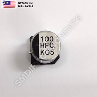 2PCS Japanese-Grade 100uF 50V 105°C, SMD Capacitor, 10mm x 10.2mm