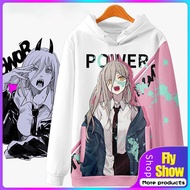 Chainsaw Man Power 3D Printing Men/Women Autumn Fashion Japanese Anime Hoodies Sweatshirt Long Sleeves Pollover