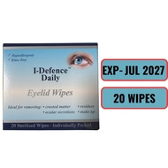 I-Defence Daily Eyelid Wipes 20s | Hypoallergenic Rinse-Free Eye Cleansing Wipes Ex - TLC Wipes