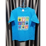 Vintage T-Shirt Blue Mossy Oaks Elementary Pattern Bust 37 Inches Length 24.5