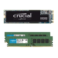 Crucial MX500 500GB M.2 SATA 6Gb SSD Bundle 16GB (2 x 8GB) DDR4 PC4-21300 2666MHz Memory Kit Compati