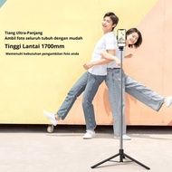 Tongsis R1S Tripod Bluetooth Tongsis Tripod Bluetooth Selfie Lamp Remote Selfie Stick Length 70CM - 