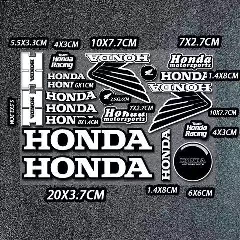 2025 for Honda Motorcycle Decoration Stickers Reflective Waterproof Helmet Racing Decals HRC Accesso