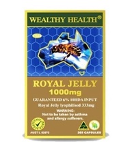 澳洲直送🇭🇲Wealthy Health 富康蜂王漿膠囊 1000mg 365粒💜是一款受歡迎的營養補充品💜含有豐富的蜂王漿凍乾粉💙相當於每粒1000毫克新鮮蜂王漿💛