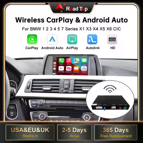 Wireless CarPlay for BMW CIC System 1 2 3 4 5 7 Series X1 X3 X4 X5 X6 E81 E82 E90 E93 F10 F11 F07 GT