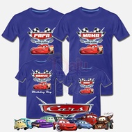 [Kids] CARS LIGHTNING MCQUEEN Tshirt Birthday Budak Baby Boy Kids Boy Girl Kanak-Kanak Family Day Se