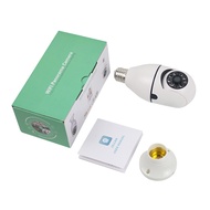 กล้องถ่ายรูป  WiFi 360° กล้องวงจรปิด ไร้ สาย mini กล้องวงจรหลอดไฟ กล้องถ่ายรูป HD cctv camera พร้อมโ