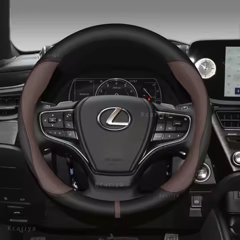 Stylish car leather steering wheel cover For Lexus GS300h ES300h ES330 ES350 NX300h IS300 RX300 IS25