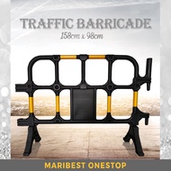 158CM  X 98CM Safety Barricade Road Barrier Fence Traffic Caution Warning Divider