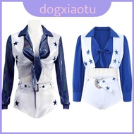 Dallas Cowboys Cheerleader Halloween Costume - Polyester & Acrylic for Cosplay and Parties