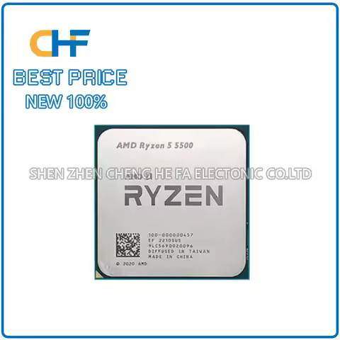 Ryzen R5 5500 6 Core 12 Thread 3.6GHz 65W 7NM L3=16M Gaming Processor DDR4 Socket AM4 but without fa