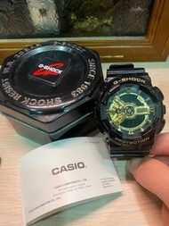 G-shock 經典黑金配色-已更換電池 含盒裝九成新 GA-110GB-1A