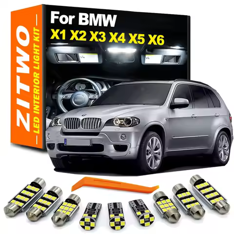 Complete Car LED Bulb Interior Door Map Foot Trunk Light Kit For BMW X1 E84 F48 X2 F39 X3 E83 F25 X5