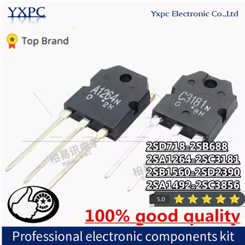 4PCS 2SD718 2SB688 A1264 C3181 2SA1264 A1264N C3181N 2SC3181 B1560 2SB1560 D2390 2SD2390 2SA1492 2SC