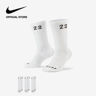 Tất cổ cao Jordan Essentials Crew Socks (3 Pairs) - White