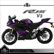 Cutting STICKER / STRIPING R15 V3 / MTF 16 / STRIPING R15 V3 / YAMAHA STICKER / STICKER / DECAL / R1
