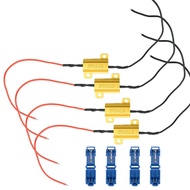 4PCS 25W 10OHM LED Universal Load Resistor Fix DRL Hype flash Flicker BOW 7443 WY21W W21W 7440 P21/5