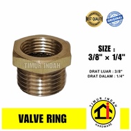 Valve Ring / Verlop ring 3/ 8 3 x 1/ 4 3 - BRASS