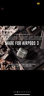 ［近全新］UAG AirPods pro耐衝擊防塵矽膠保護殼 蘋果耳機