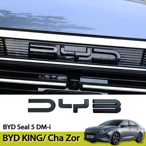 For BYD KING BYD Cha Zor Seal 5 DM-i Emblem Blackout Kit Letter Decoration Black Badge Auto Modifica