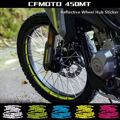 For CFMOTO 450MT 450 MT IBEX 450 Motorcycle Wheel Inner Circle Ring Sticker Reflective Vinyl Waterpr