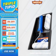 Wadfow 4 In 1 Cylinder Paint Brush Set Inner Wall WCB3H34 (WHT)