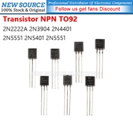 [50pcs] 2N2222A 2N3904 2N4401 2N5551 2N5401 2N5551 NPN TO92 Power Transistor