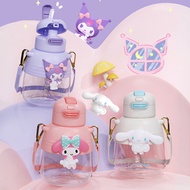 Aikesi Sanrio Cute Round Pier Big Belly Cup Large Capacity Children Double Drinking Cup Student Port