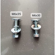 Excavator bolts size M6*30 or M6*35 Euro Bolt Sanwei/ Key 10