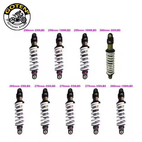 Goten DNM MK-AR 265/270/275/280/290/295/360mm 250/350/1000LBS Spring Rear Shock Fit For Pit Dirt Bik