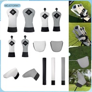[mojotorw7] Golf Club Head Cover Waterproof Velvet Lined Golf Driver Headcover Hybrid Fairway Protec