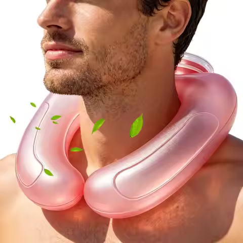Water-filled Neck Cooling Ice Tube Summer Portable Ice Wrap Neck Cooler Ice Neck Ring Neck-hanging P