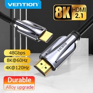 Vention HDMI 2.1 Cable 8K 60HZ 48Gbps High Speed HDMI to HDMI Cable for Laptop to TV PS4 PS5 Switch Box HDR10+ Xiaomi Mi Box Extender Audio Video Cord 8K HDMI Cable 2.1 1 2 3 Meter